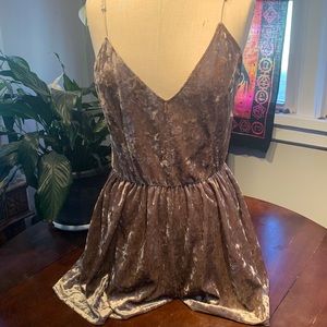 Crushed Velour Romper